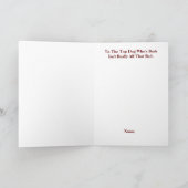 ボスおもしろいの日犬カード カード (内部)