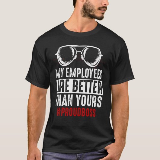 ボスおもしろいギフトシャツ社員の方が Tシャツ (正面)