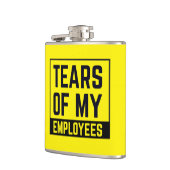 ボスおもしろいギフト涙の従業員のHRボスミーム フラスク (左)
