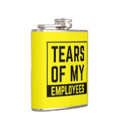 ボスおもしろいギフト涙の従業員のHRボスミーム フラスク (右)