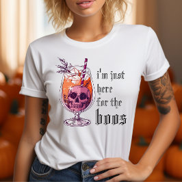 ボスおもしろいハロウィーンの衣装に来たばかりだ Tシャツ