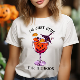 ボスおもしろいハロウィーンの衣装に来たばかりだ Tシャツ