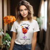 ボスおもしろいハロウィーンの衣装に来たばかりだ Tシャツ