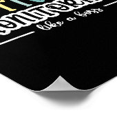 ボスおもしろい先生試験のように積極的に監視する ポスター (角)
