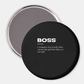ボスおもしろい定義ハッピーボスの日 マグネット (正面/裏面)