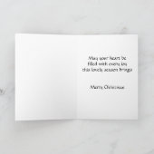 ボスおよび家族のためのクリスマスカード シーズンカード (内部)