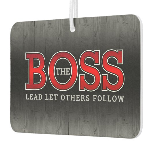 ボスが他の人を後を追木に導素朴く カーエアーフレッシュナー (左)