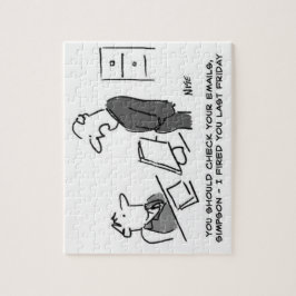 ボスが作業者を電子メールで起動 ジグソーパズル