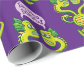 ボスが誰か悩んでいる双頭のエイリアン ラッピングペーパー (ロールコーナー)