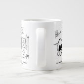 ボスがOffice従業員を電子メールで起動 ジャンボコーヒーマグカップ (裏面)