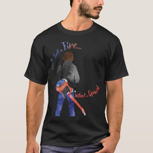 ボスっぽいレトロミニマル Tシャツ (正面)
