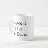 ボスになる コーヒーマグカップ (正面左)