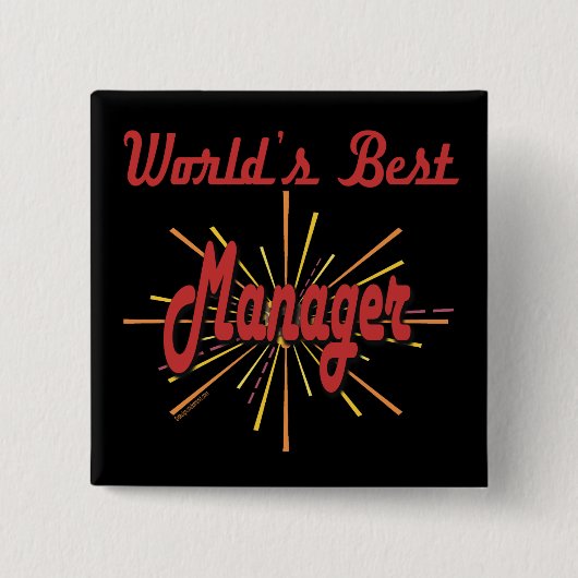 ボスのためのギフト 缶バッジ (正面)