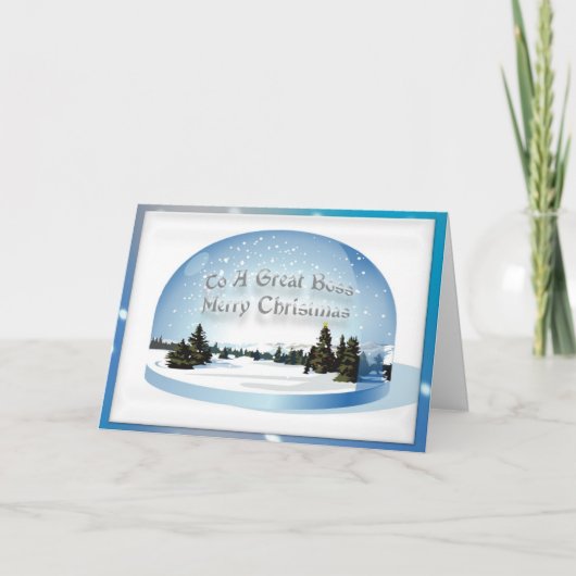 ボスのためのクリスマスカード シーズンカード (正面)