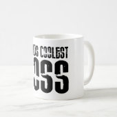 ボスのためのクールなギフト: 世界の最もクールなボス コーヒーマグカップ (正面右)