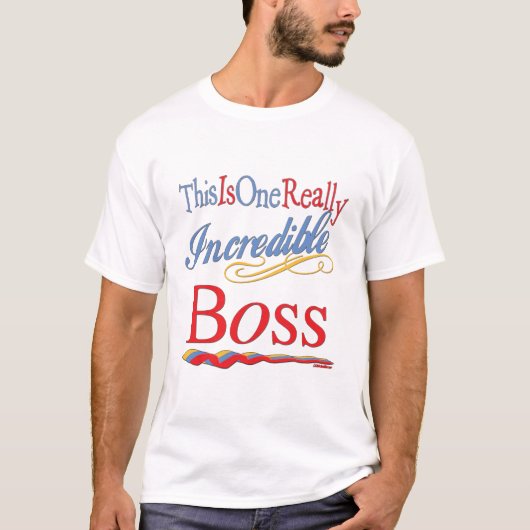 ボスのための素晴らしいギフト Tシャツ (正面)