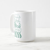 ボスのようなフロス コーヒーマグカップ (正面左)