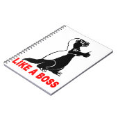 ボスのようなラーテル、 ノートブック (左側)