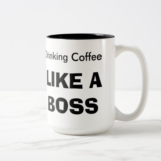 ボスのような飲むコーヒー ツートーンマグカップ (右)