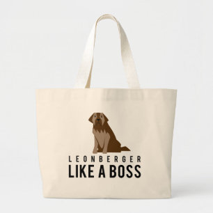 ボスのようなLeonberger、 ラージトートバッグ