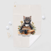 ボスのように学校に行く準備ができている ゴルフタオル (インサイチュ)