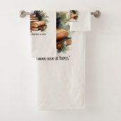 ボスのように学校に行く準備ができている バスタオルセット (インサイチュ)