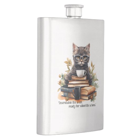 ボスのように学校に行く準備ができている フラスク (右)