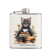 ボスのように学校に行く準備ができている フラスク (正面)