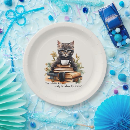 ボスのように学校に行く準備ができている ペーパープレート (パーティー)