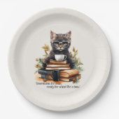 ボスのように学校に行く準備ができている ペーパープレート (正面)