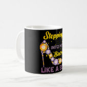 ボスのように誕生日に足を踏み入れる コーヒーマグカップ (正面左)