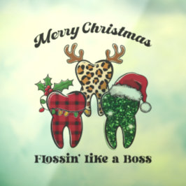 ボスのように陽気なクリスマスの花 ウィンドウサイン