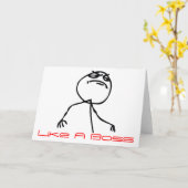 ボスのように カード (黄色い花)