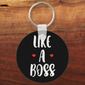 ボスのように |ハート キーホルダー (正面)