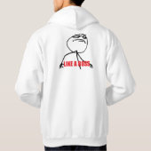 ボスのように パーカ (裏面)