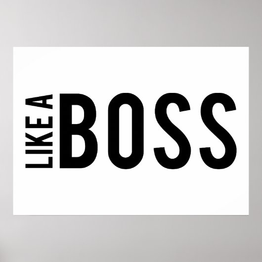 ボスのように ポスター (正面)