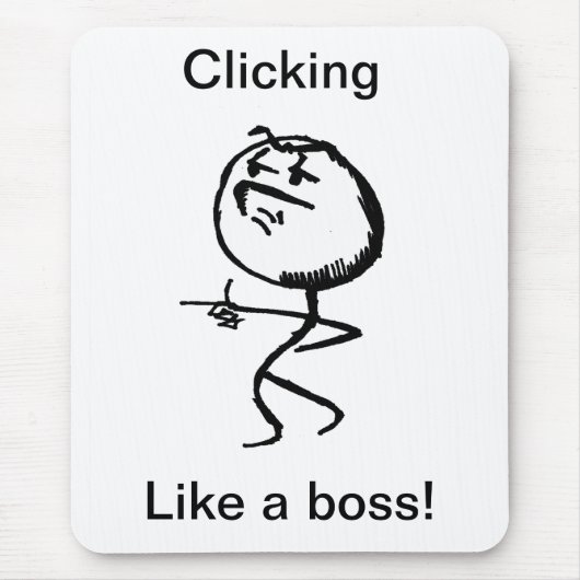 ボスのように マウスパッド (正面)