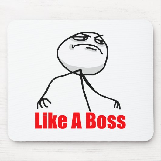 ボスのように マウスパッド (正面)