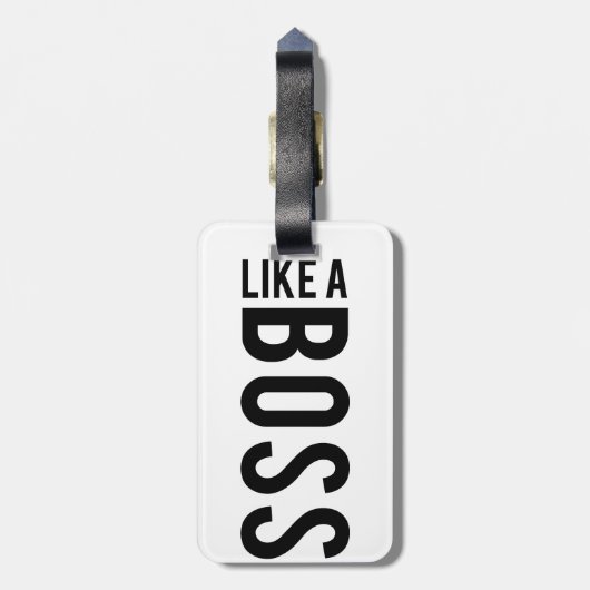 ボスのように ラゲッジタグ (裏面縦)