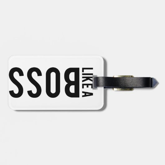 ボスのように ラゲッジタグ (裏面横)