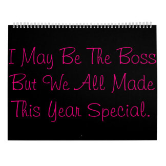ボスのカレンダー カレンダー