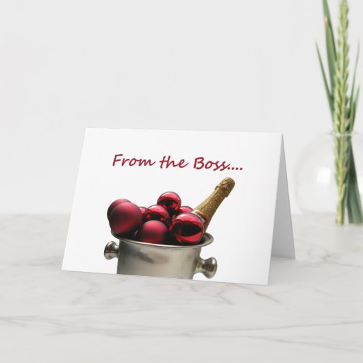 ボスのクールクリスマスから シーズンカード (正面)