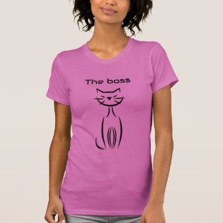ボスのシャムTシャツ猫の女性 Tシャツ