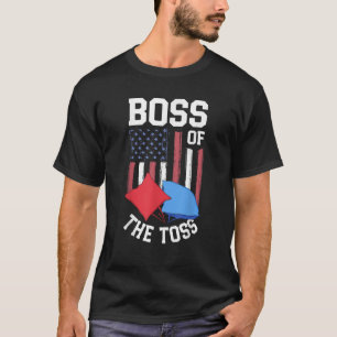 ボスのトスおもしろいコーンホールギフト男性へ豆 Tシャツ