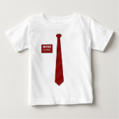 ボスのネクタイのワイシャツ ベビーTシャツ (正面)