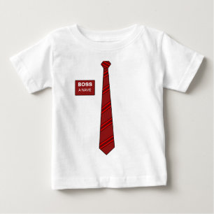 ボスのネクタイのワイシャツ ベビーTシャツ