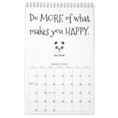 ボスのパンダの陽性はカレンダーを引用します カレンダー (3月 2026)