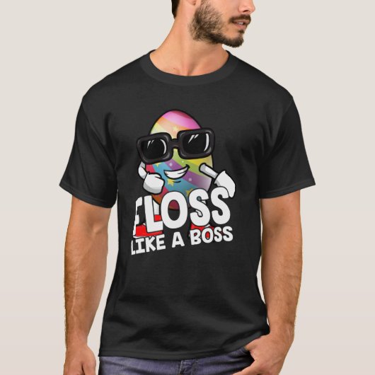 ボスのフロスのような卵サングラスハッピーエア Tシャツ (正面)