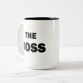 ボスのマグの二重側面 ツートーンマグカップ (正面左)