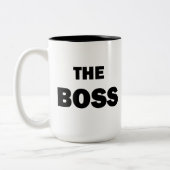 ボスのマグの二重側面 ツートーンマグカップ (左)